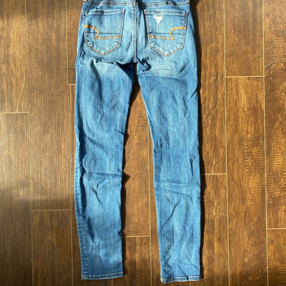 AMERICAN Eagle High Waisted, ripped, Skinny Jeans size 00 - Picture 5 of 10
